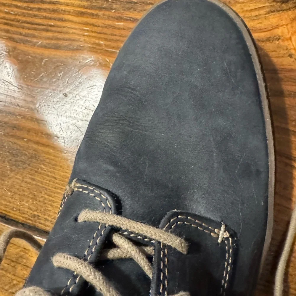JOHNSTON & MURPHY men's mcguffey plain toe oxford shoes in navy. Size 11 1/2